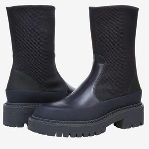 Franco Sarto Fassina Marino navy boots sz 9.5